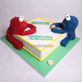 D.13.c COOKIE MONSTER - Children Birthday Cakes - WILTON PATISSERIE